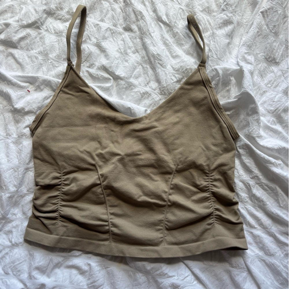 Free People Activewear Olive Tank Cami Top